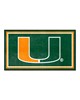 Fan Mats  LLC Miami Hurricanes 3x5 Rug Green