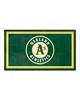 Fan Mats  LLC Oakland Athletics 3x5 Rug Green