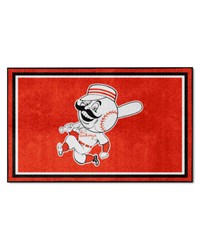 Cincinnati Reds 4x6 Rug Retro by   