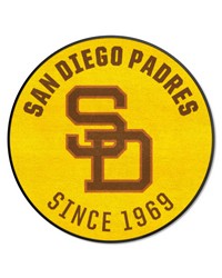 San Diego Padres Roundel Mat Retro by   