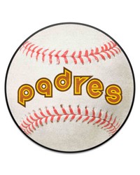 San Diego Padres Baseball Mat Retro by   