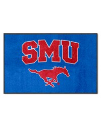 SMU Mustangs 4x6 Logo Mat Landscape by   