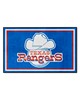 Fan Mats  LLC Texas Rangers 4x6 Rug Retro Blue