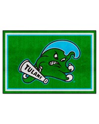 Tulane Green Wave 5x8 Rug by   