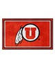 Fan Mats  LLC Utah Utes 4x6 Rug Red