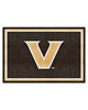 Fan Mats  LLC Vanderbilt Commodores 5x8 Rug Black