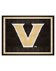 Fan Mats  LLC Vanderbilt Commodores 8x10 Rug Black