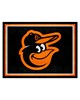 Fan Mats  LLC Baltimore Orioles 8x10 Rug Black