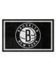 Fan Mats  LLC Brooklyn Nets 4x6 Rug Black