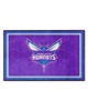 Fan Mats  LLC Charlotte Hornets 4x6 Rug Purple