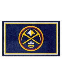 Denver Nuggets 4x6 Rug by   