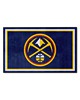 Fan Mats  LLC Denver Nuggets 4x6 Rug Navy