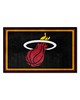 Fan Mats  LLC Miami Heat 4x6 Rug Black