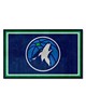 Fan Mats  LLC Minnesota Timberwolves 4x6 Rug Navy