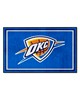 Fan Mats  LLC Oklahoma City Thunder 4x6 Rug Blue