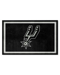 San Antonio Spurs 4x6 Rug by   