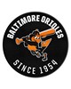 Fan Mats  LLC Baltimore Orioles Roundel Mat Retro Black