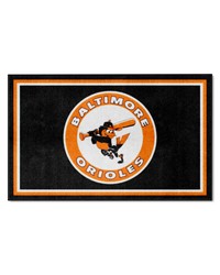 Baltimore Orioles 4x6 Rug Retro by   