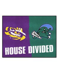 House Divided LSU / Tulane House Divided Mat by   