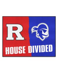 House Divided Rutgers / Seton Hall House Divided Mat by   