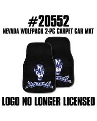 Nevada Wolfpack 2-pc Carpet Car Mat Set by   