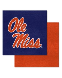 Ole Miss Rebels Team Carpet Tiles by   