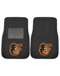 Baltimore Orioles 2-pc Embroidered Car Mat Set by   