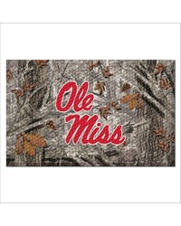 Ole Miss Rebels Camo Scraper Mat by   