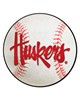 Fan Mats  LLC Nebraska Cornhuskers Baseball Mat White