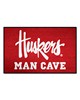 Fan Mats  LLC Nebraska Cornhuskers Starter Mat Man Cave Red