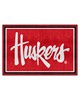 Fan Mats  LLC Nebraska Cornhuskers 5x8 Rug Red