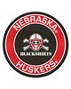 Fan Mats  LLC Nebraska Cornhuskers Roundel Mat Black