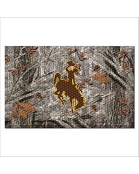 Wyoming Cowboys Camo Scraper Mat by   