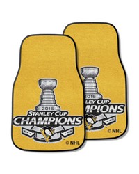 Pittsburgh Penguins 2-pc Carpet Car Mat Set by   