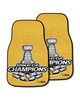 Fan Mats  LLC Pittsburgh Penguins 2-pc Carpet Car Mat Set Yellow