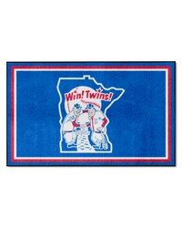 Minnesota Twins 4x6 Rug Retro by   