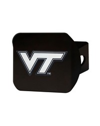 Virginia Tech Hokies Black Metal Hitch Cover with Metal Chrome 3D Emblem Maroon by   