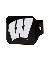 Wisconsin Badgers Hitch Cover Black by   