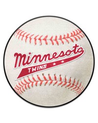 Minnesota Twins Baseball Mat Retro by   