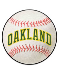 Oakland Athletics Baseball Mat Retro by   