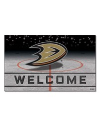 Anaheim Ducks Crumb Rubber Door Mat by   