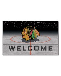 Chicago Blackhawks Crumb Rubber Door Mat by   