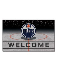 Edmonton Oilers Crumb Rubber Door Mat by   