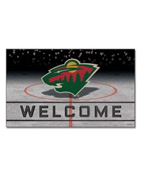 Minnesota Wild Crumb Rubber Door Mat by   