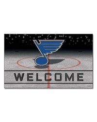 St. Louis Blues Crumb Rubber Door Mat by   