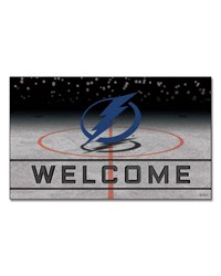 Tampa Bay Lightning Crumb Rubber Door Mat by   