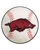 Fan Mats  LLC Arkansas Razorbacks Baseball Mat White