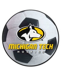 Michigan Tech Huskies Soccer Ball Mat by   