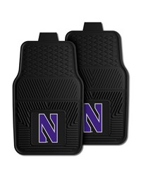 Northwestern Wildcats 2-pc Vinyl Car Mat Set by   