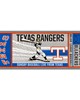 Fan Mats  LLC Texas Rangers Ticket Runner Rug - 30in. x 72in. Gray